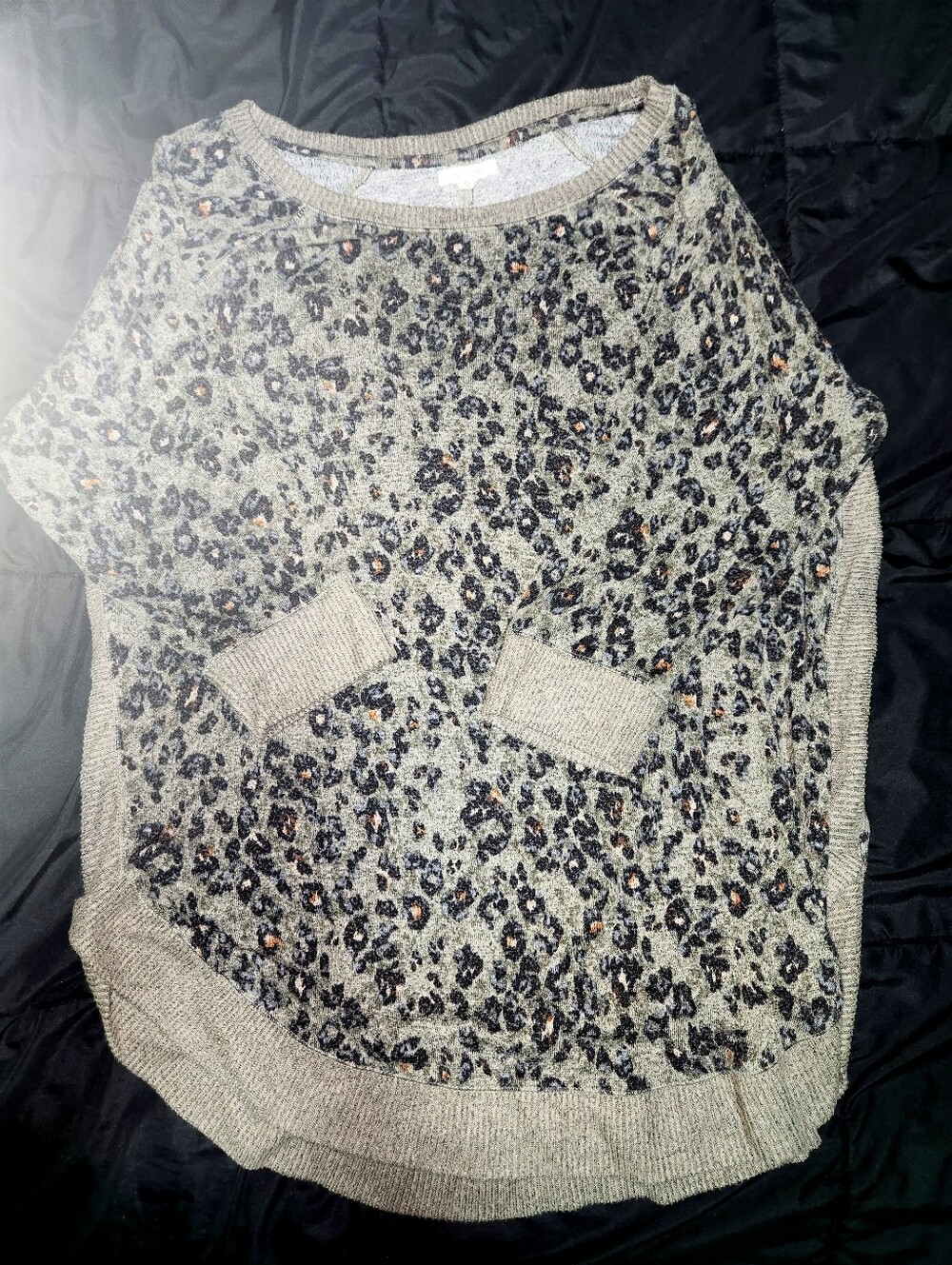 Maurices 3/4 Sleeve Cheetah Lightweight Sweater